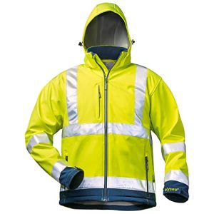 Warnschutzjacke Softshelljacke EN471 von Elysee in Gelb-Marine