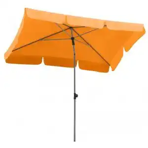 Rechteckiger Balkonschirm Schneider Locarno in Mandarine, 180 x 120 cm