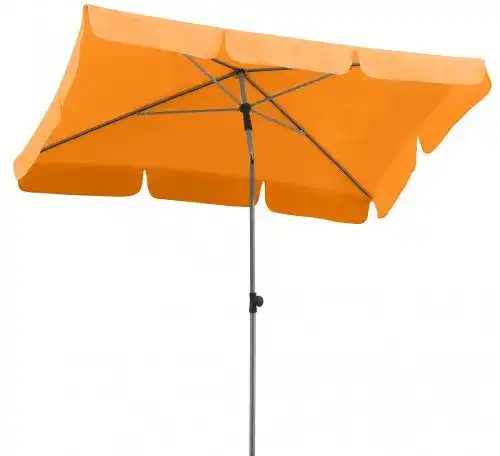 Rechteckiger Balkonschirm Schneider Locarno in Mandarine, 180 x 120 cm