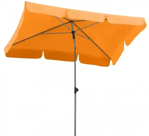 Rechteckiger Balkonschirm Schneider Locarno in Mandarine, 180 x 120 cm