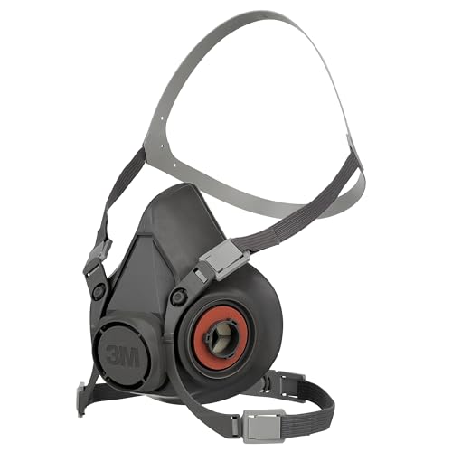 3M Mehrweg-Halbmaske 6300L ohne Filter, Größe L, Atemschutz