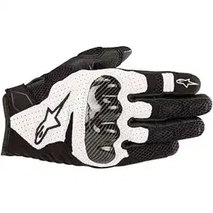 Alpinestars SMX-1 Air V2 Motorradhandschuhe für Herren in Schwarz/Weiß