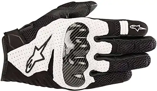 Alpinestars SMX-1 Air V2 Motorradhandschuhe für Herren in Schwarz/Weiß
