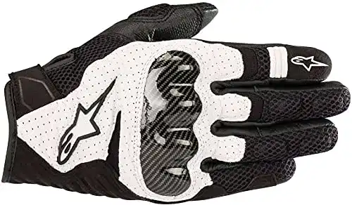 Alpinestars SMX-1 Air V2 Motorradhandschuhe für Herren in Schwarz/Weiß