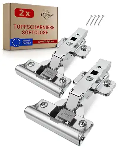 LouMaxx Softclose Topfscharniere mit 35 mm Topfbohrung