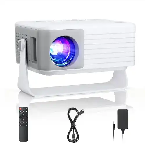 Akiyo O1 Mini Beamer bis 100 Euro mit Stativ und Full HD Unterstützung