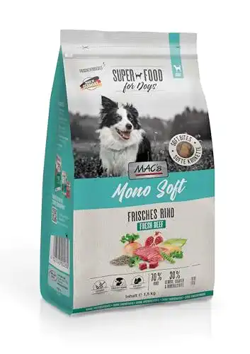Mac’s Halbfeuchtes Hundefutter mit hohem Fleischgehalt in 1,5 kg
