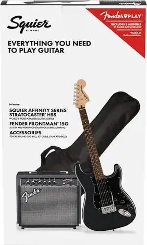 Fender Squier Affinity Strat HSS Pack CFM mit Frontman 15G Combo