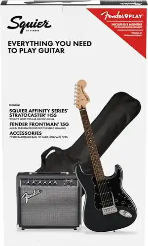 Fender Squier Affinity Strat HSS Pack CFM mit Frontman 15G Combo