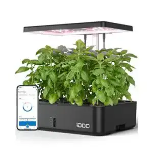 Smart Garden Idoo Hydroponic System mit WiFi und LED-Pflanzenlampe
