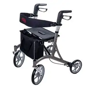 Antar Rollator AT51037 mit Einkaufstasche und Rückengurt