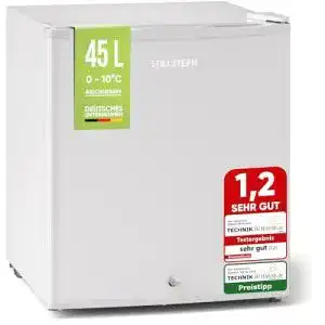 Stillstern Mini Kühlschrank E 45L mit Abtauautomatik und Schloss