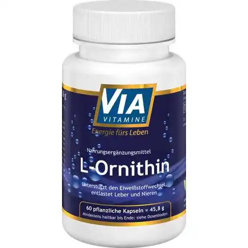 L-ornithin Via Vitamine 500mg 60 Kapseln
