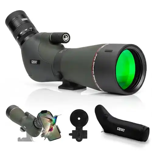 Gosky Spektiv 20-60×80 Dual Focusing – Wasserdichtes Fernrohr für Naturbeobachtungen