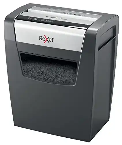 Rexel Aktenvernichter Momentum Slimline X410-SL mit Partikelschnitt