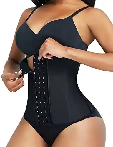 Waist Trainer FeelinGirl Damen Korsage mit 9 Stahlknochen