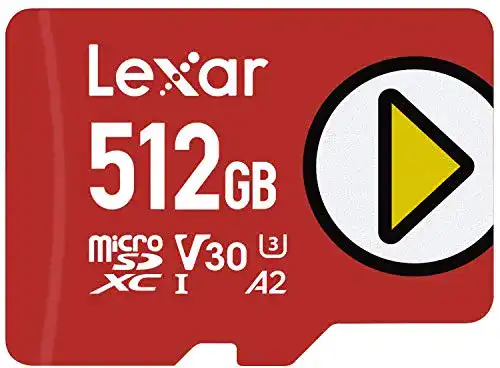Lexar Play Micro SD Karte 512GB, microSDXC UHS-I für Smartphones und Tablets