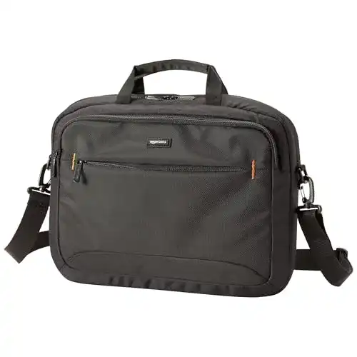 Laptoptasche Amazon Basics – kompakte Umhängetasche für 15,6 Zoll Laptops