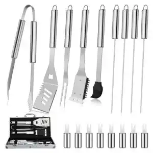 Grillkoffer Dragon Riot Grillbesteck Set aus Edelstahl, 18 Teile