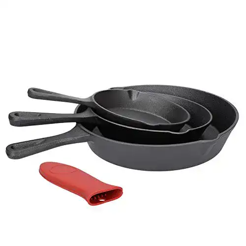 Gusseisen Pfannen Set von Talk-Point für Grill und Herd