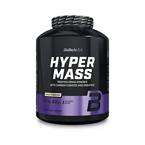 Biotech USA Hyper Mass – Mass Gainer mit Protein und Kohlenhydraten, 2,27 kg, Vanille