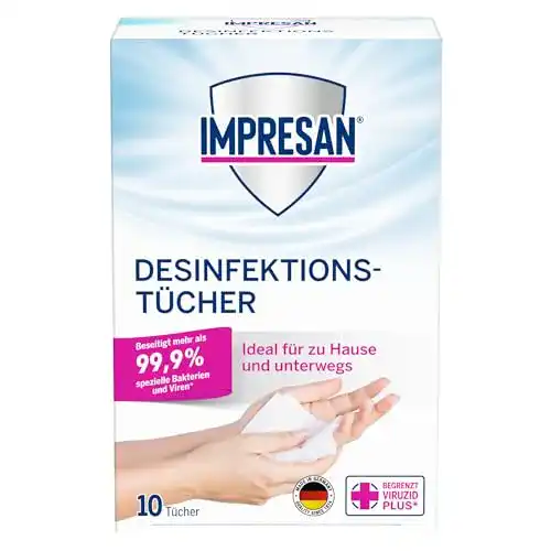 Desinfektionstücher für Hände und Oberflächen von Impresan