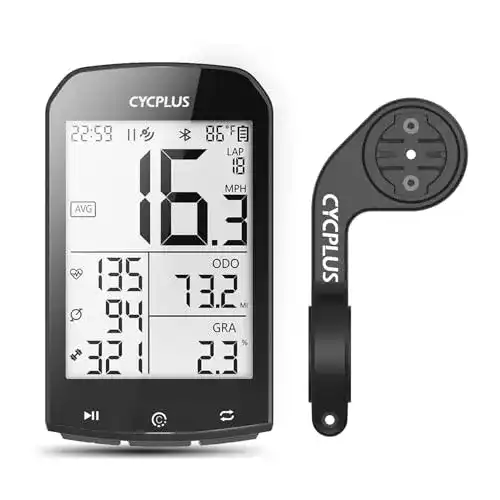 Cycplus GPS Fahrradcomputer mit Halterung zur Geschwindigkeitsmessung