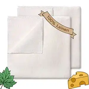 Passiertuch Ecooe aus 100% Leinen 50 x 50 cm für verschiedene Anwendungen