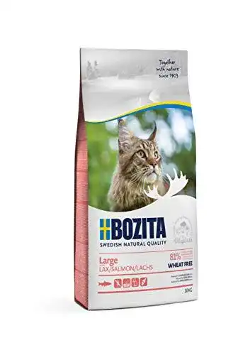 Bozita Katzenfutter Large Weizenfrei Lachs Trockenfutter für große Katzen