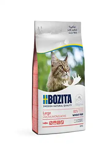 Bozita Katzenfutter Large Weizenfrei Lachs Trockenfutter für große Katzen