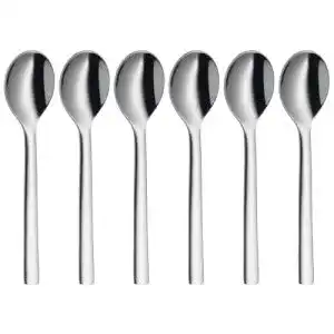 WMF Nuova Espressolöffel Set 6-teilig aus Cromargan Edelstahl, 11 cm