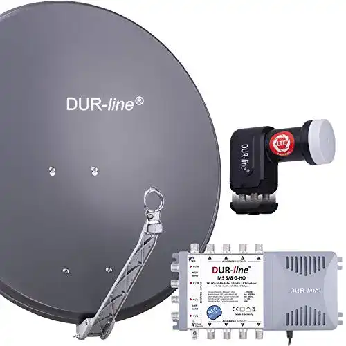 SAT-Anlage DUR-line 8 Teilnehmer Set für 8 Receiver