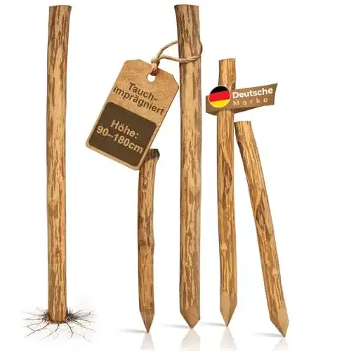 Holzpfosten Boogardi Zaunpfahl Haselnuss imprägniert 120 cm