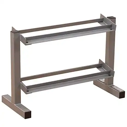Hantelablage Body-Solid PDR-282X Powerline Serie mit 2 Ablageblechen