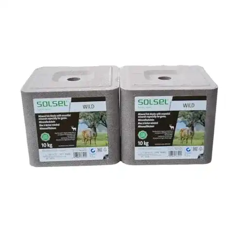 Salzleckstein Solsel 20 kg Mineral für Wildtiere