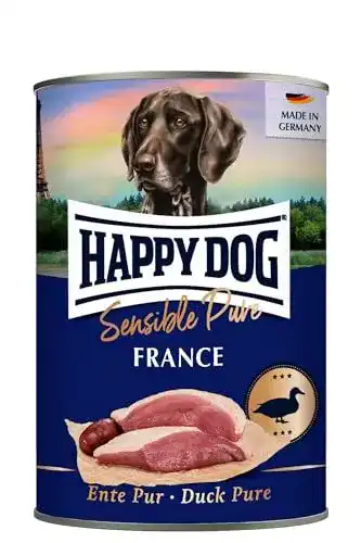 Happy Dog Can Pure Duck Nassfutter für Hunde 6x400g