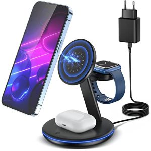 iPhone Ladestation Tomanto MagSafe 3 in 1 Wireless Charger