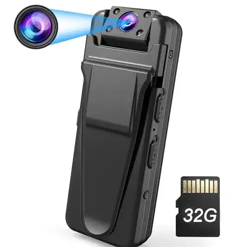 Bodycam QZT Mini Kamera ohne WLAN und HD-Auflösung