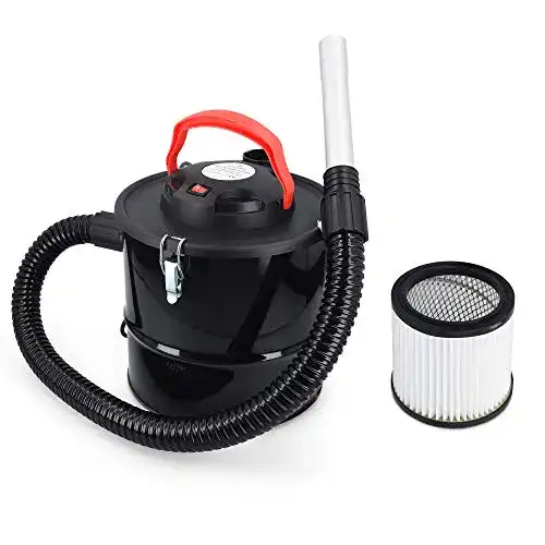 Navaris Aschesauger 10L mit 800W Filter für Kamin und Grill