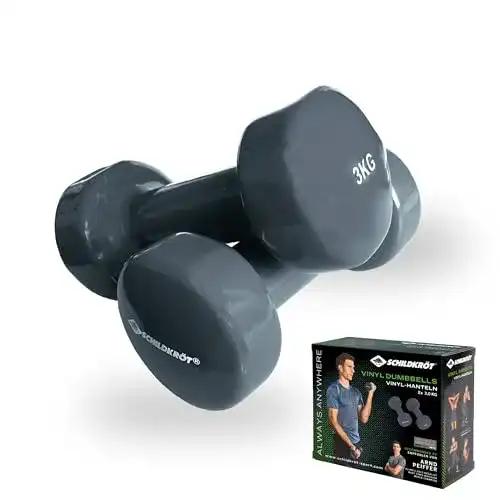 Schildkröt Vinyl Hanteln 3 kg Set für Fitness und Training