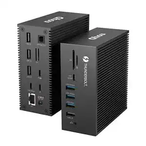Thunderbolt 3 Docking Station von Qhou mit USB C Anschlüssen