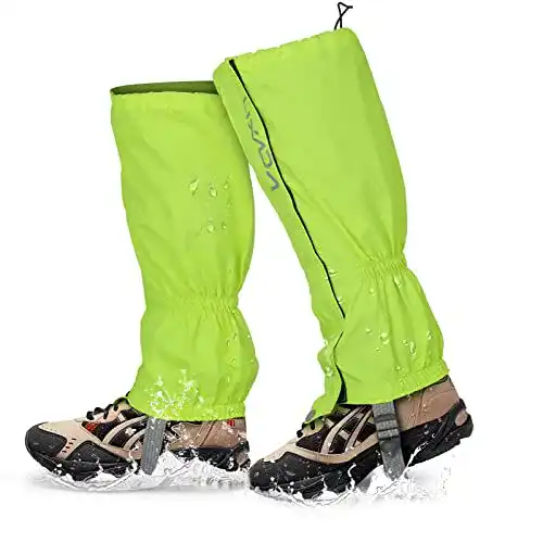 Gamaschen Lixada für Herren und Damen mit Reißverschluss für Outdoor-Aktivitäten