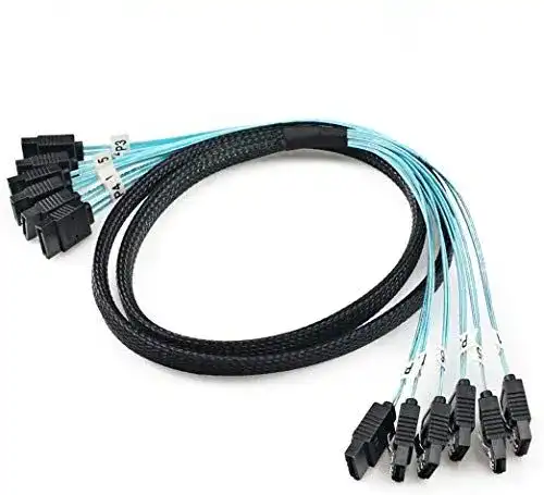 SATA Kabel CableDeconn 6 Stück 1m High Speed 6Gbps