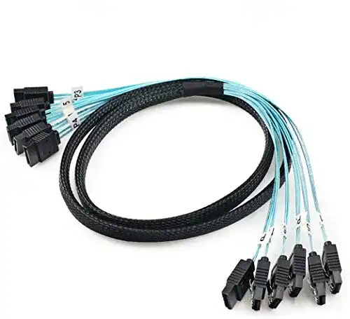 SATA Kabel CableDeconn 6 Stück 1m High Speed 6Gbps