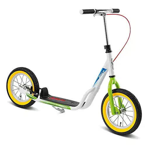 Roller mit Luftreifen Puky 5419 – R 07 L, Scooter in Weiß und Kiwi