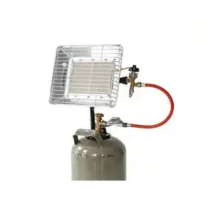 Zeltheizung Gas Rothenberger Industrial Heizstrahler mit Schlauch und Druckregler