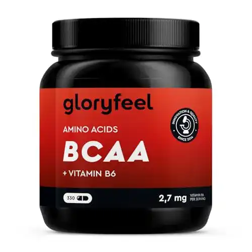 BCAA Gloryfeel 330 Kapseln mit Leucin, Valin und Isoleucin