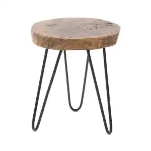 Baumscheiben Tisch Design Delights Beistelltisch aus Tamarindenholz