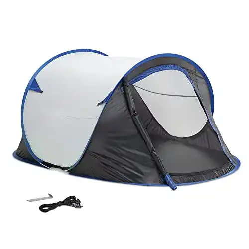 Wurfzelt JEMIDI Pop Up für 2 Personen mit Maßen 220x120x95 cm