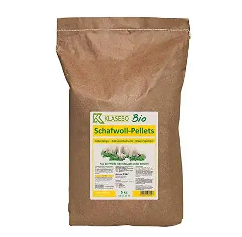 Schafwolldünger Klasebo Bio Schafwoll-Pellets 5 kg für Gartenbau